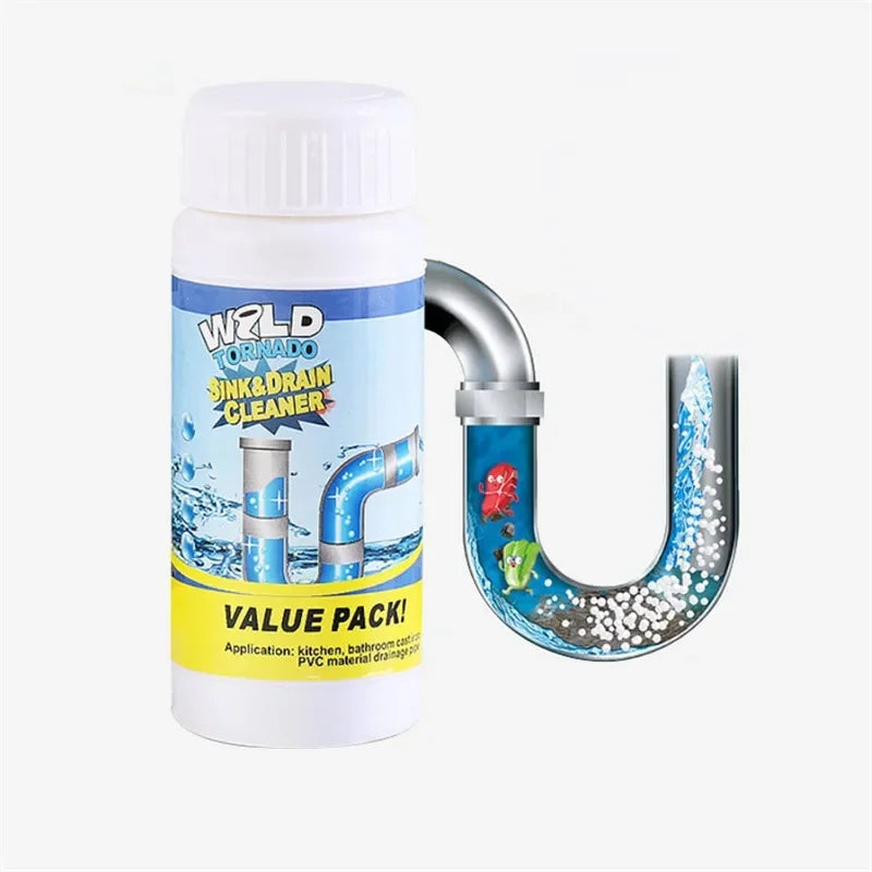 Drain Cleaner 110 g Against Clogs | Quickly Dissolves Hair, Grease &amp; Soap Residue | For Kitchen, Bathroom &amp; Shower, Easy to Use