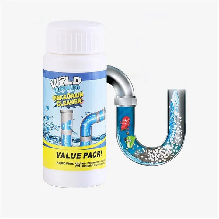 Drain Cleaner 110 g Against Clogs | Quickly Dissolves Hair, Grease &amp; Soap Residue | For Kitchen, Bathroom &amp; Shower, Easy to Use