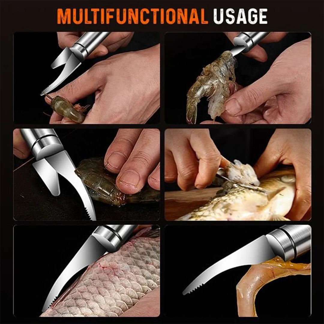 SeaMaster | Coltello multifunzione 5-in-1 per gamberi e pesce