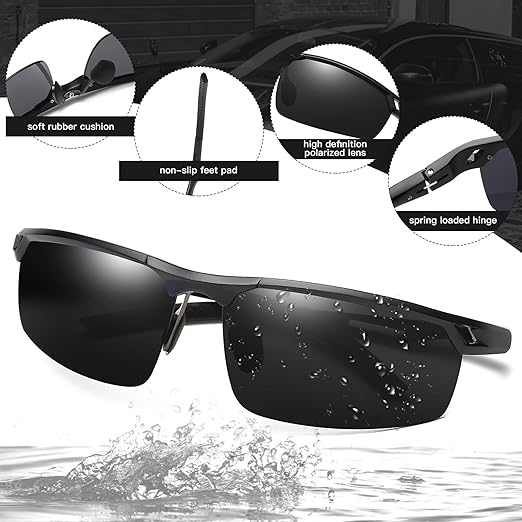 Selbsttönende Brille mit Blaulichtfilter | Photochromatische Gleitsichtbrille mit UV400-Schutz und leichtem TR90-Rahmen
