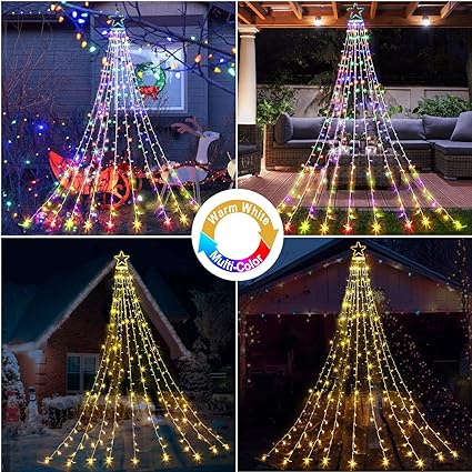 50% DE RÉDUCTION | Sapins de Noël LED multicolores SparkleLights™ | 12 modes lumineux | Résistant aux intempéries IP44 | Télécommande &amp; minuterie