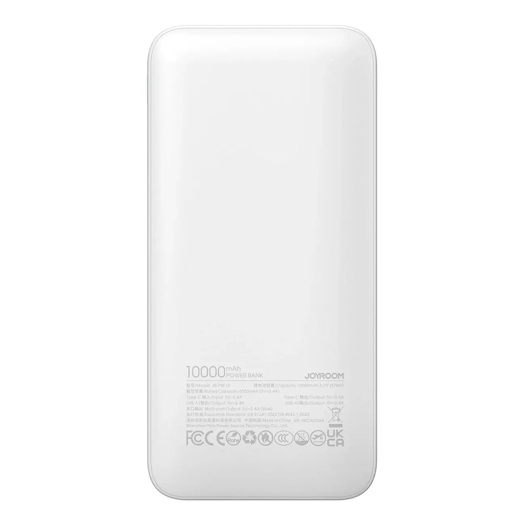 Powerbank 10.000 mAh | 12 W Ladegerät mit 2 USB-A, USB-C und LED-Anzeige