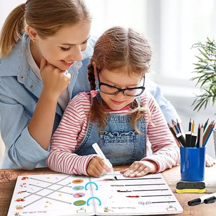 Montessori Zeichen- &amp; Lernset | Kreativ &amp; Pädagogisch | Förderung der Motorik &amp; Farberkennung