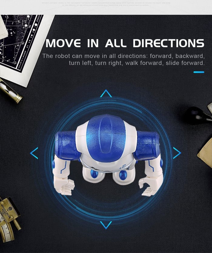 RoboLern™ Smart Kinder-Roboter | Gestensteuerung, Musik &amp; Tanz | Programmierbar | Interaktives Lernspielzeug