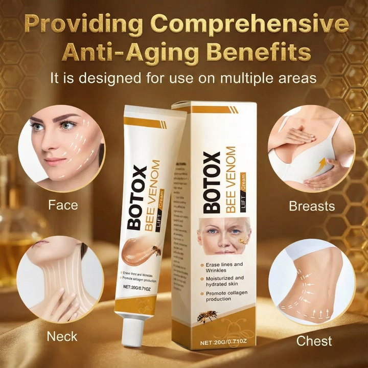 Augencreme mit Bienengift 20 g | Straffende Augenpflege für feine Linien &amp; müde Augen | Feuchtigkeitsspendende Lift-Creme