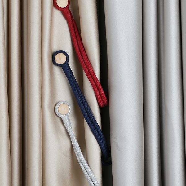 Vorhangbinder Wraps – rutschfester Halt ohne Bohren | Drehen &amp; wickeln in Sekunden | Für schwere &amp; leichte Vorhänge | 3+3 Set