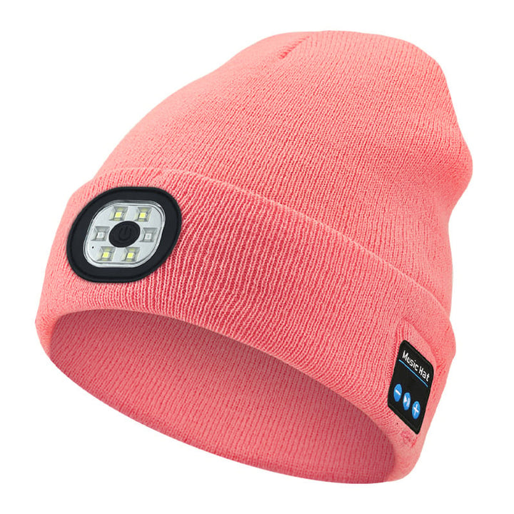Bluetooth Mütze | Wintermütze mit LED-Licht und kabellosen Kopfhörern