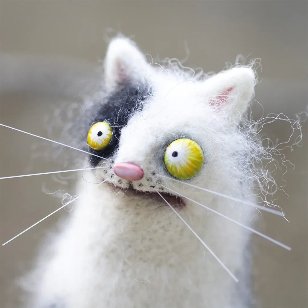 🎁Gyapjúfilc társak – különc kézzel készített kísérők🐱