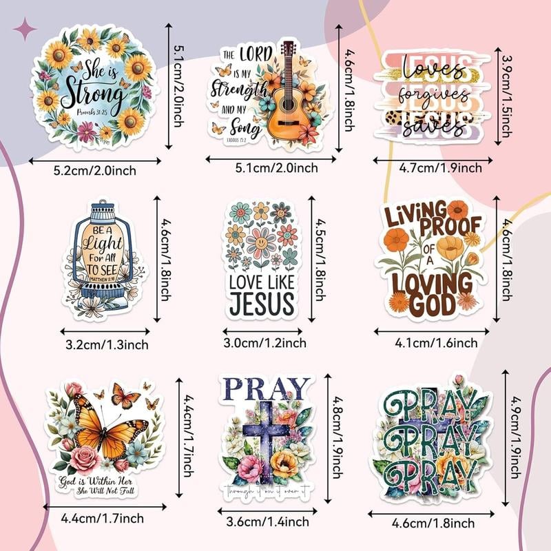 FaithGlow – Inspirierendes Bibel-Sticker-Set