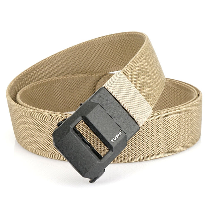 Ceinture EDC en nylon avec cliquet et fermeture rapide | Réglable sans palier pour un ajustement parfait | Ceinture tactique résistante pour travail et extérieur