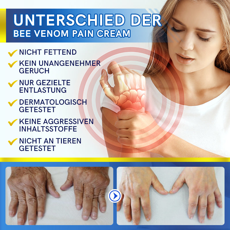 Wärmende Massagecreme mit Bienengift-Extrakt | Für Gelenke &amp; Muskeln nach Belastung | Schnell einziehend, pflegend | Für Alltag &amp; Sport
