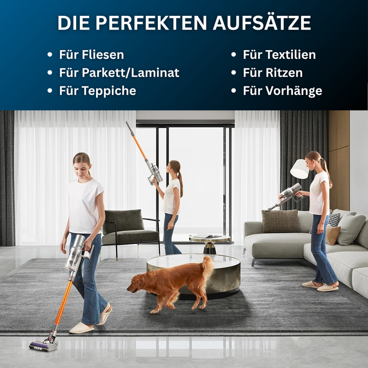 Akku Staubsauger | Kabelloser Handstaubsauger für Teppiche, Hartböden und schwer erreichbare Stellen