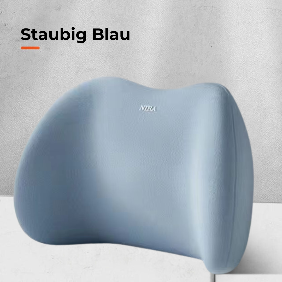 Nacken- &amp; Lendenwirbelkissen fürs Auto | Ergonomische HWS- &amp; Rückenstütze | Memory-Schaum, verstellbar &amp; einfach zu montieren