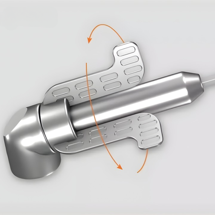 Winkelbohrer-Adapter 105° für enge Stellen | 1/4" Sechskant kompatibel &amp; magnetisch | rostfreier 45er Stahl | 60/140 mm