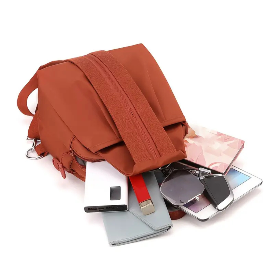 Damen Umhängetasche wasserfest | 2-in-1 Schultertasche &amp; Crossbody Tasche | 5 Fächer für Alltag, Arbeit &amp; Reisen