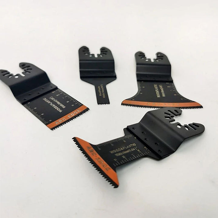 Oszillierende Multitool Sägeblätter 20er Set | Gebogene Kante für präzise Tauchschnitte | Holz, Kunststoff, Weichmetall | Universal kompatibel