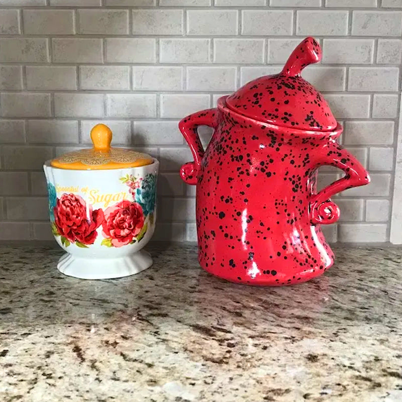 Contenitore da cucina carino in resina | Ermetico e multifunzionale | Stile e praticità