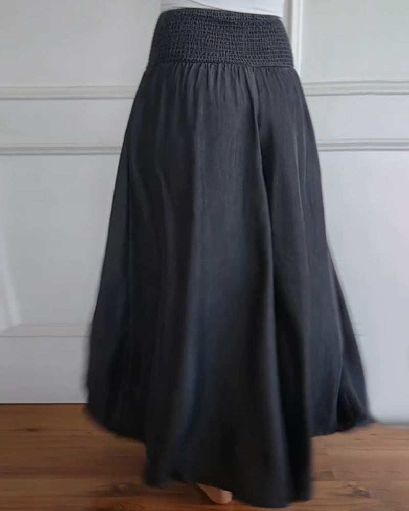 Maha Pantalon™ - Breite Hosenbeine mit elastischem Bund