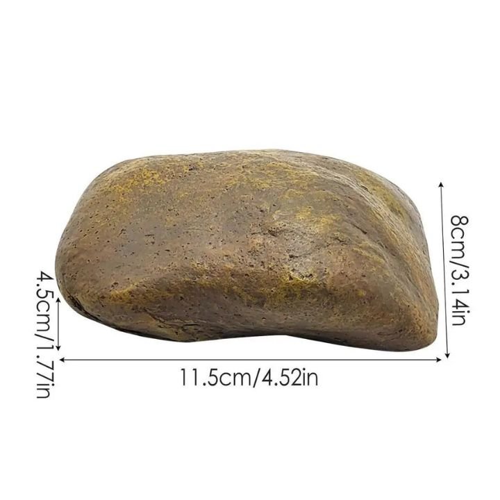 Tarn-Steinsafe für Garten &amp; Outdoor – RockFort Geheimversteck aus robustem Harz | Wasser- &amp; staubdicht | Für Schlüssel, Bargeld, Wertsachen
