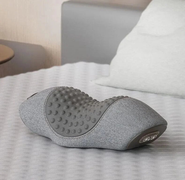 VibraKissen Massagekissen | Sanfte Vibration &amp; Wärmefunktion | Ergonomisch &amp; USB-Aufladbar | Für Nacken &amp; Schultern