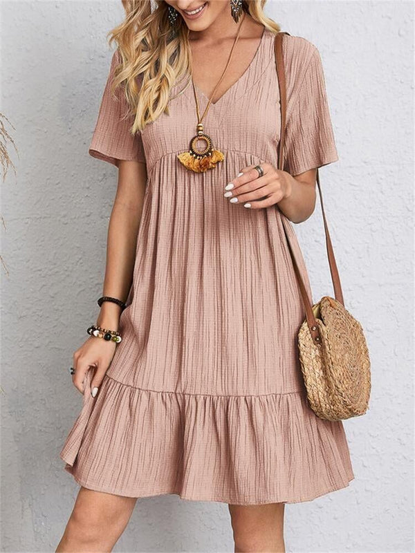 Damen Bluse mit V-Ausschnitt | Elegantes Retro-Top aus leichter, atmungsaktiver Stoffqualität | Lockeres Oberteil für Alltag &amp; Freizeit