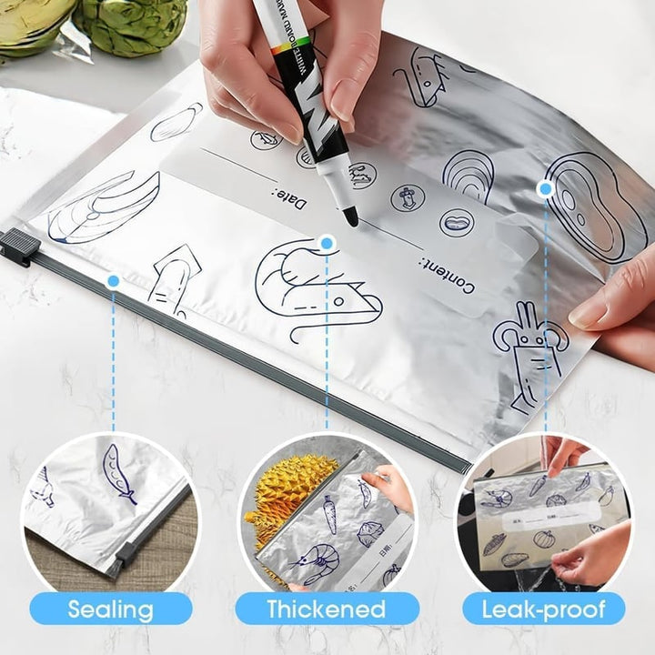 FreshKeep – Sacs de rangement réutilisables en feuille d&