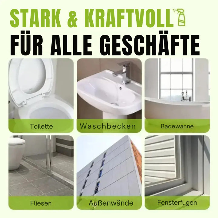 Oxalsäure Reinigungs-Spray gegen Rost &amp; Kalk | Kraftreiniger für WC, Waschbecken, Fliesen &amp; Fugen | Entfernt Ablagerungen &amp; Urinstein
