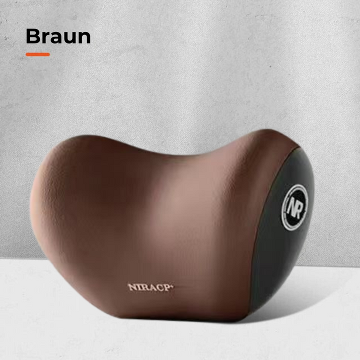 Nacken- &amp; Lendenwirbelkissen fürs Auto | Ergonomische HWS- &amp; Rückenstütze | Memory-Schaum, verstellbar &amp; einfach zu montieren