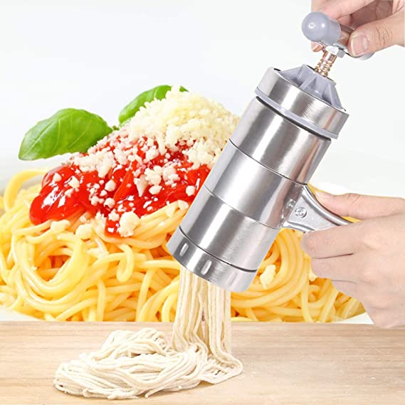 Manuelle Nudelmaschine aus Edelstahl | PastaVero – Frische Pasta in Profi-Qualität | Einstellbare Teigdicke &amp; Tischklemme