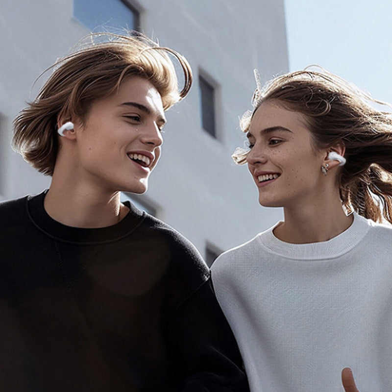 Übersetzungs Ohrhörer | Open-Ear Design mit Echtzeit-Übersetzung &amp; 4–8 Std. Akkulaufzeit für Reisen und Alltag