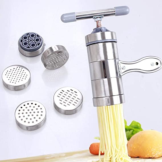 Manuelle Nudelmaschine aus Edelstahl | PastaVero – Frische Pasta in Profi-Qualität | Einstellbare Teigdicke &amp; Tischklemme