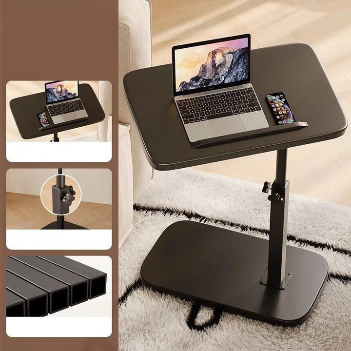 Laptoptisch | Höhenverstellbar 45–80 cm mit Rollen, 360° Drehfunktion und 30 kg Belastbarkeit