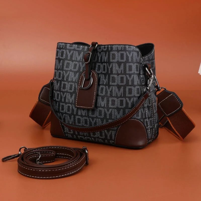 Damen Schultertasche Retro aus PU 21×19×12 cm | Mehrere Fächer &amp; Magnetverschluss | Verstellbare Riemen, viele Farben
