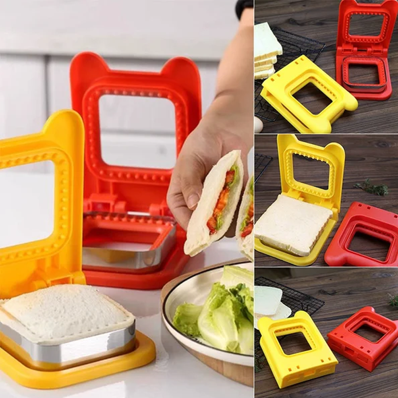 Sandwich Ausstecher &amp; Versiegler | Macht gefüllte Taschen-Sandwiches in Sekunden | BPA-freier Kunststoff | Für Lunchbox &amp; Snacks