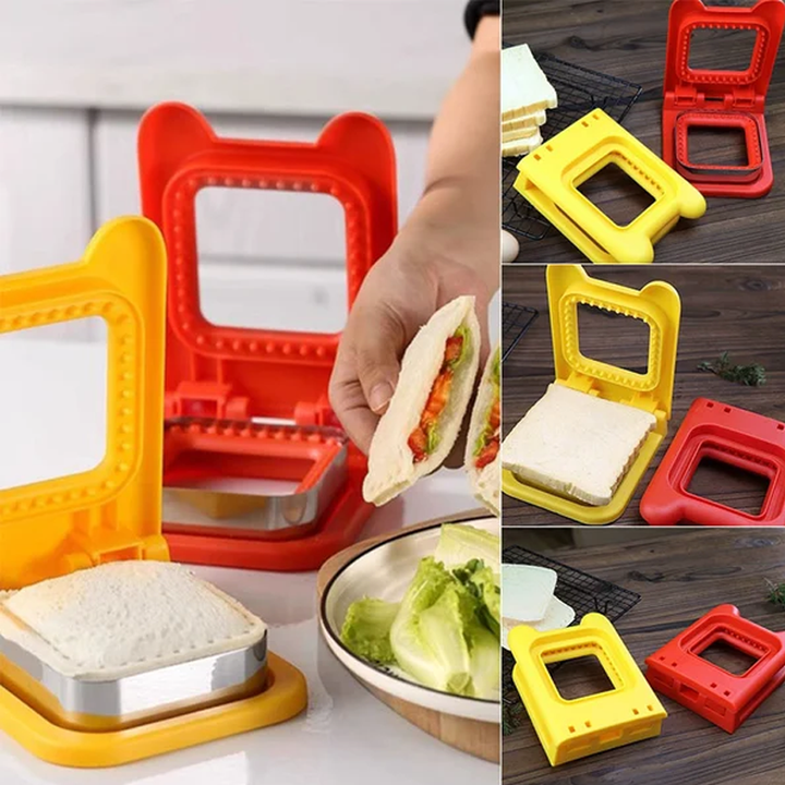 Sandwich Ausstecher &amp; Versiegler | Macht gefüllte Taschen-Sandwiches in Sekunden | BPA-freier Kunststoff | Für Lunchbox &amp; Snacks