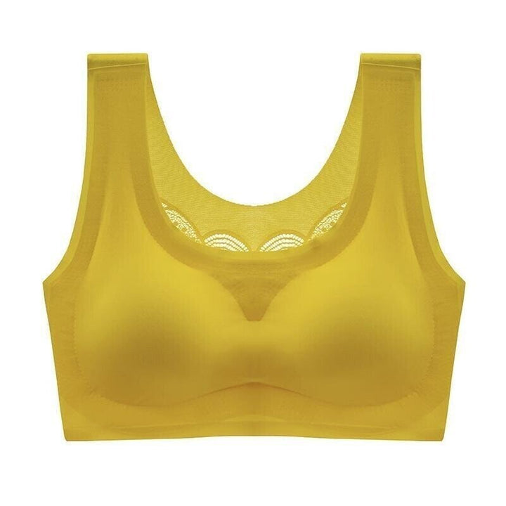 Damen Plus-Size Komfort-BH ohne Bügel | Kühler Soft-BH mit glatter Passform | Größen M-7XL