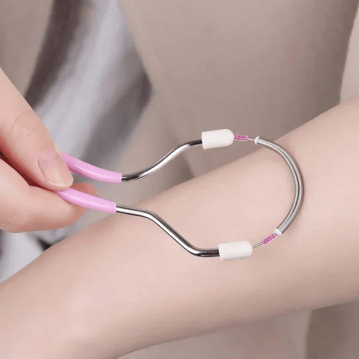 Gesichtsepilierer für Damen | Manuelle Haarentfernung ohne Batterie | Sanft &amp; effektiv für glatte Haut