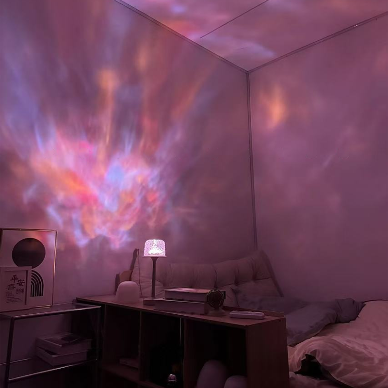 LED mood lamp | 16 colors &amp; remote control | Rotating light with USB &amp; battery | Sphere glow