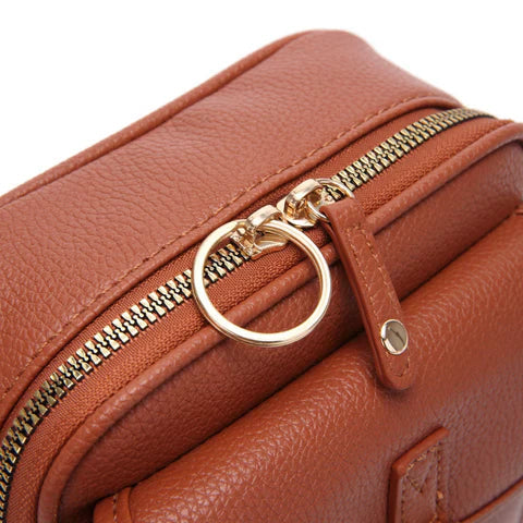 Damen Crossbody-Tasche mit Kartenfächern | Kleine Umhängetasche mit 2 Hauptfächern, Reißverschluss &amp; verstellbarem Gurt