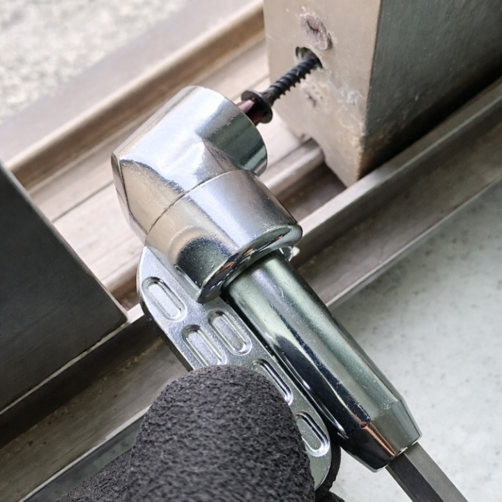 Winkelbohrer-Adapter 105° für enge Stellen | 1/4" Sechskant kompatibel &amp; magnetisch | rostfreier 45er Stahl | 60/140 mm