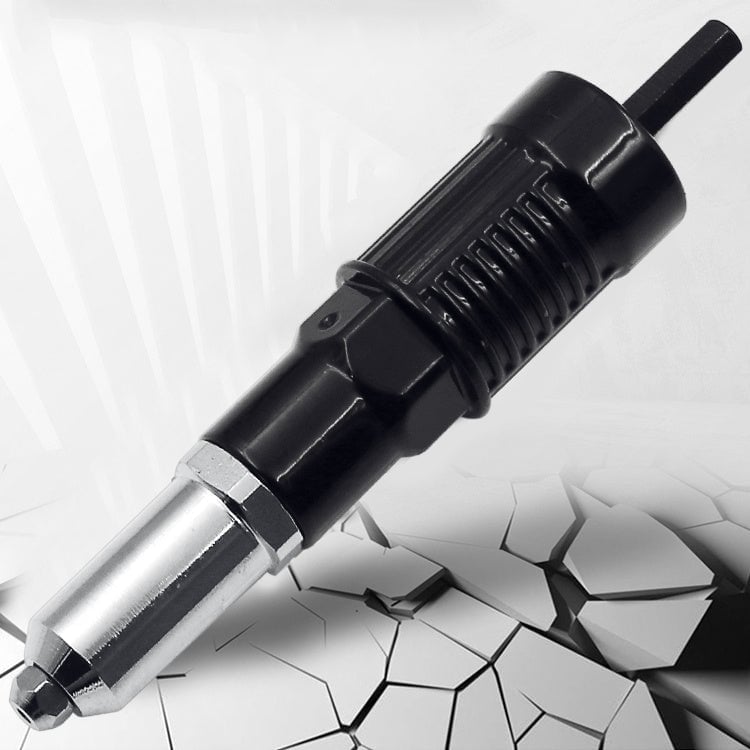 Bohrnietadapter mit 120 Nieten | Nietaufsatz für Bohrmaschine aus Aluminium &amp; Stahl | Schnelles Metallvernieten