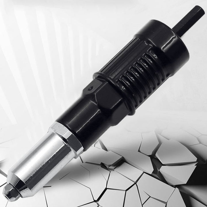 Bohrnietadapter mit 120 Nieten | Nietaufsatz für Bohrmaschine aus Aluminium &amp; Stahl | Schnelles Metallvernieten