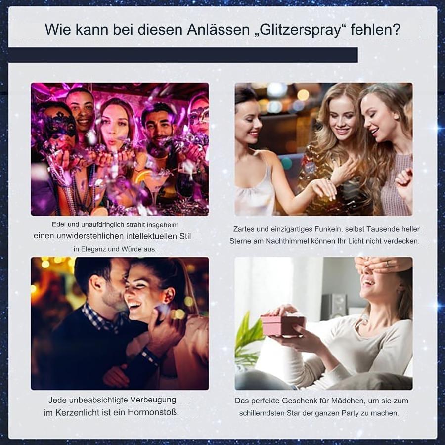 Trblietavý sprej na vlasy a telo | Kozmetický glitter | Dlhodobý lesk | BlendPrach