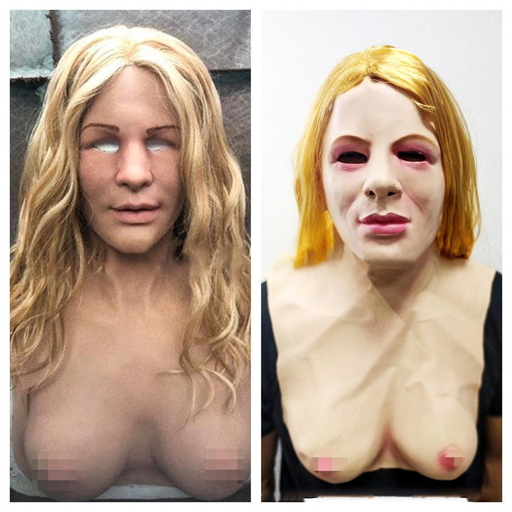 HorrorFace™ Realistinen Halloween-mask | Pehmeä lateksi | Liikkuva suu | Hengittävä ja käsintehty