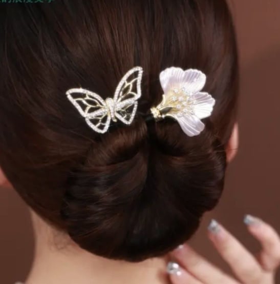 Haarstyling Dutt-Maker aus Stoff | Schneller Dutt &amp; Half-Up Look ohne Haarnadeln | Für dünnes &amp; dickes Haar | Komfortabler Halt
