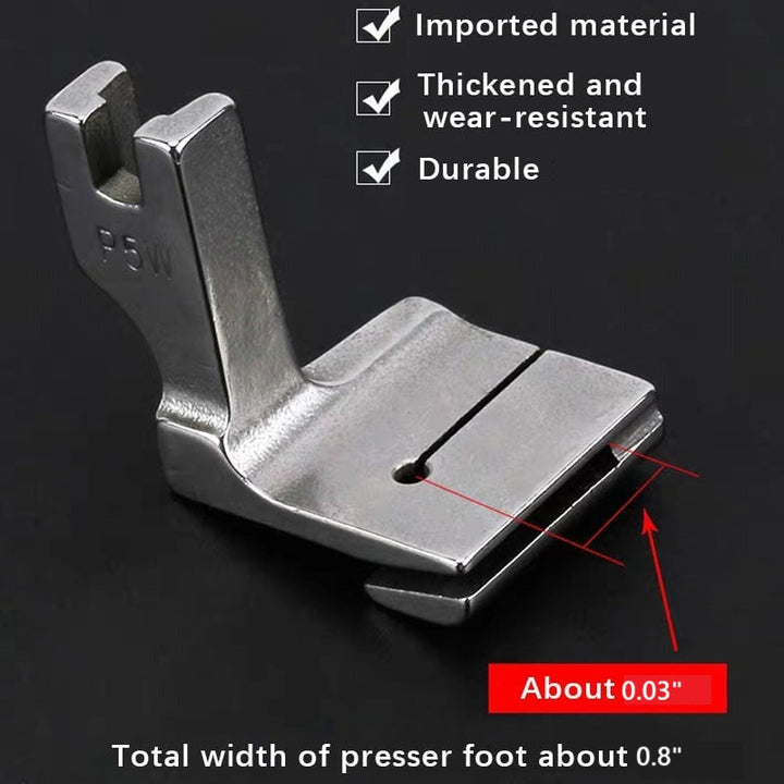 Piping presser foot for sewing machine | For clean edges with cord &amp; piping tape | Precise guidance, even seam | For decoration &amp; clothing