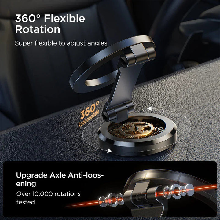 Magnetische Auto Handyhalterung | 360° drehbar, klappbar und universell für Smartphones