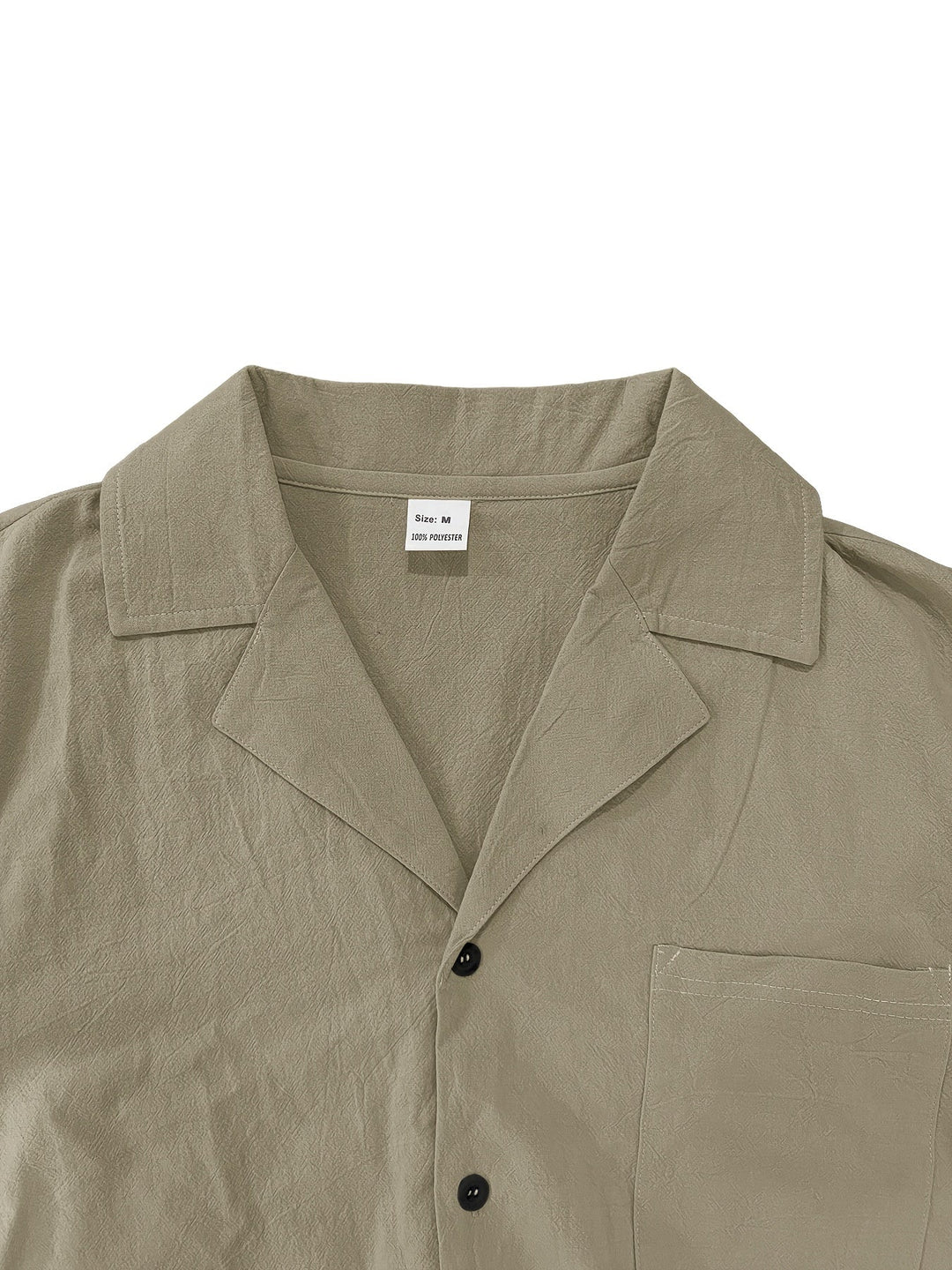 Herren Leinen-Set 2-teilig | Kurzarmhemd mit Kragen &amp; Hose mit Gummibund | Atmungsaktiv, sommerlich, S–XXXL