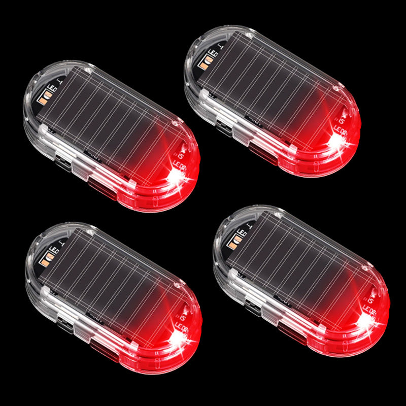 Solar LED Auto Alarmleuchte | Blinkende Sicherheitsanzeige für Auto | Automatischer Nachtsensor | Solar &amp; USB-Aufladung | 2er- oder 4er-Set
