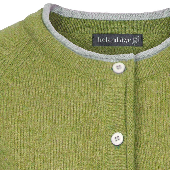 Damen Strickjacke | Kurze Cardigan-Jacke mit Raglanärmeln und geradem Schnitt